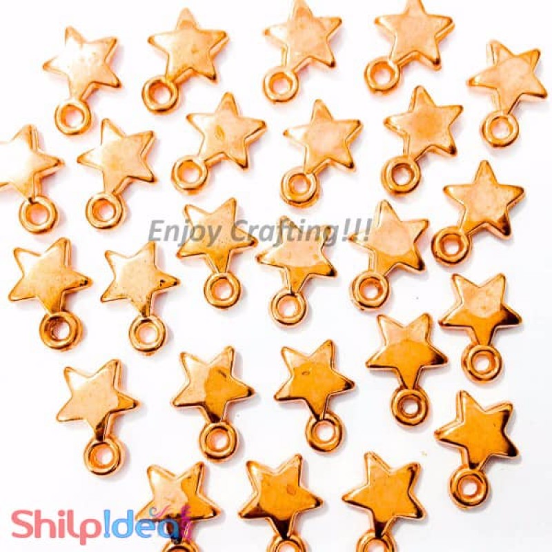 Jewellery Stars 8mm- Copper - Pack of 20